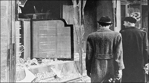 Crystal Night (Kristallnacht) in November 1938