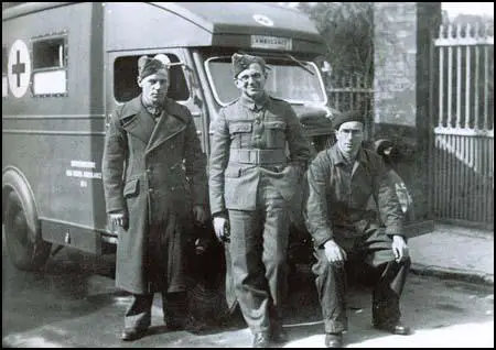 Nicholas Winton as an ambulance driver in France in 1940.