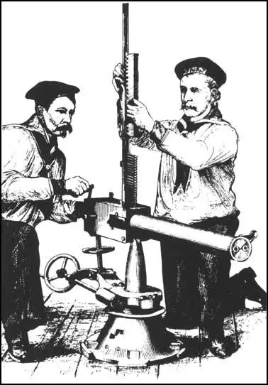 Gardner Gun being used by two sailors.