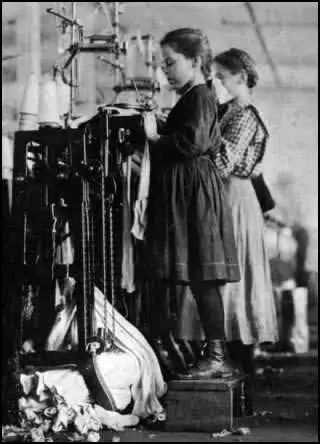Young girl factory worker
