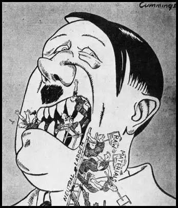 "But we thought if we gave you teeth you'd never chew us up."Michael Cummings, Daily Chronicle (17th April 1940)