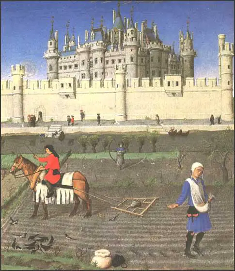 Harrowing, Duke du Berry, Books of Hours (c. 1410)