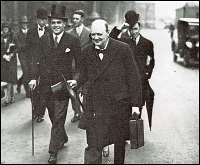 Robert Boothby and Winston Churchill in 1928