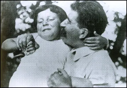 Joseph Stalin with his daughter Svetlana.