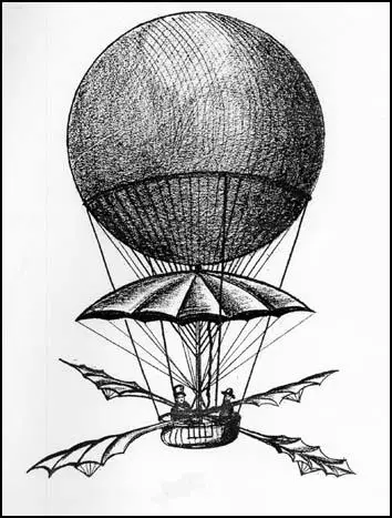 Blanchard's balloon in 1785 by Robert Tressell