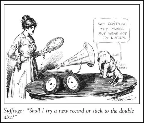 C. D. Batchelor, An Important Choice,The Woman Voter (August, 1916)