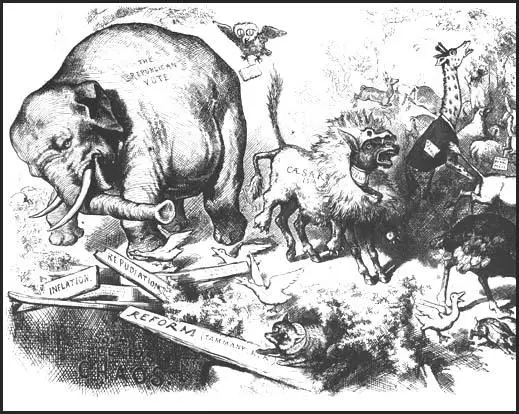 Thomas Nast, Third-Term Panic, Harper's Weekly (1874)