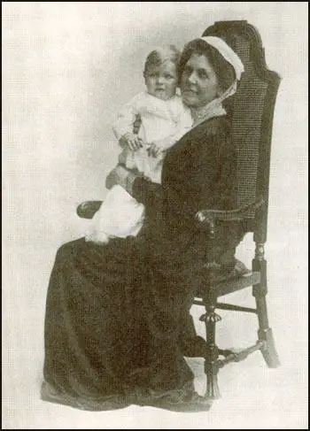 Mary Gladstone Drew with her grandson Patrick