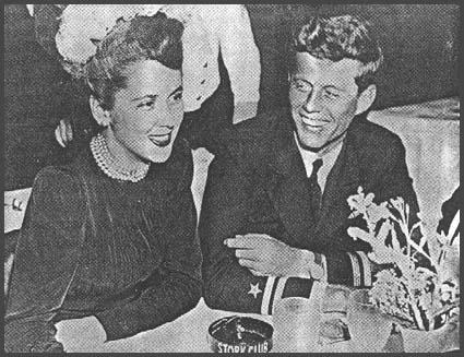 John Kennedy and Florence Pritchett at the Stork Club (Feburary 1944)