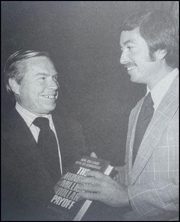 John Rhodes of Arizona accepted Douglas Caddy's book, The Hundred Million Dollar Payoff (1974)