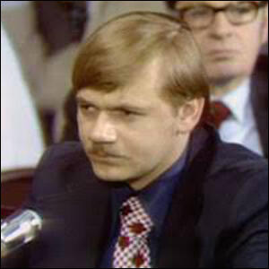 Carl M Shoffler giving evidence before the Watergate Investigation