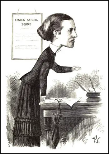 Caricature of Elizabeth Garrett Anderson (1872)