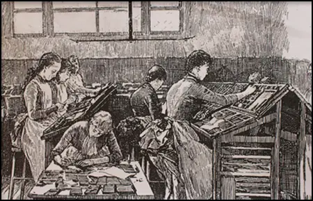 Women working at The English Woman's Journal (c. 1860)