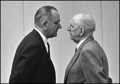 Lyndon B. Johnson and Richard B. Russell in December 1963