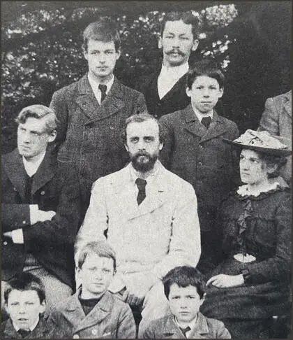 Fydell Edmund Garrett, John Haden Badley and Amy Garrett Badley at Bedales School (1894)
