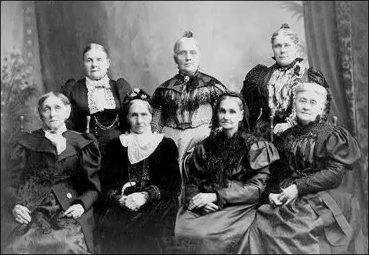 Seven of Brigham Young's wives.