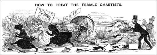 How to treat the female Chartists, Punch Magazine (15th July 1848)