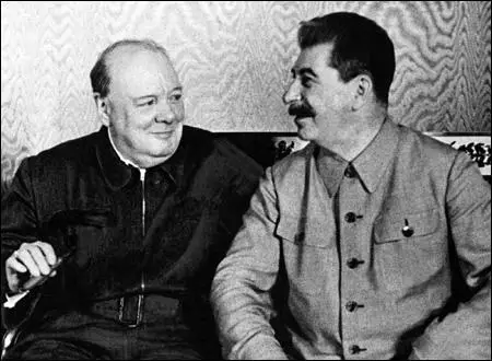 Winston Churchill and Joseph Stalin in Moscow (1944)