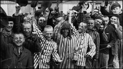 Dachau being liberated on 29th April, 1945.