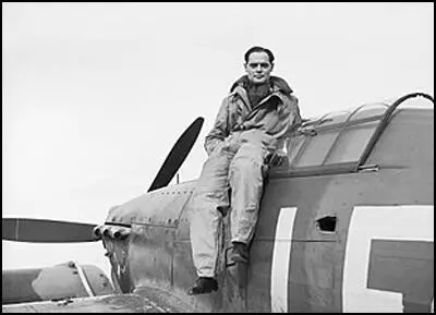 Douglas Bader in his Hawker Hurricane (1940)