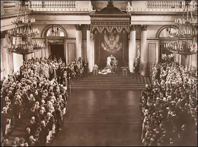 Tsar Nicholas II addressing the Duma (10th May, 1906)