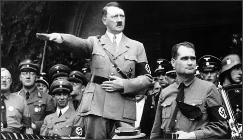 Adolf Hitler and Rudolf Hess