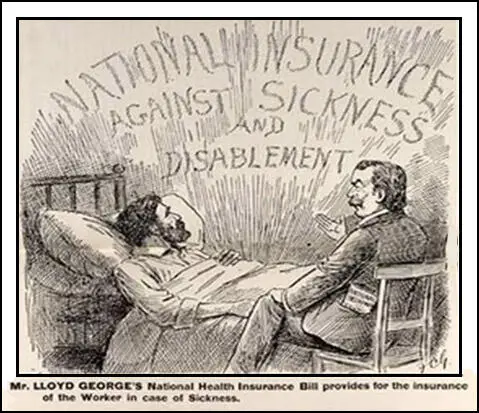Drawing that appeared on a Liberal Party poster in 1911