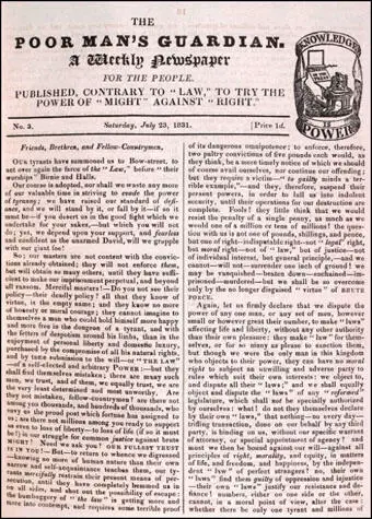 The Poor Man's Guardian (23rd July, 1831)
