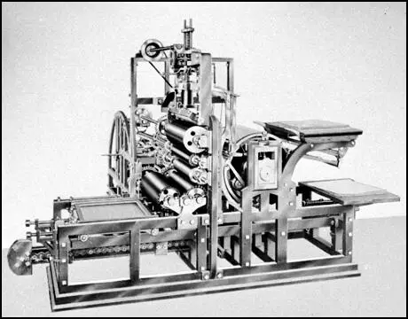 Steam-powered Koenig printing machine