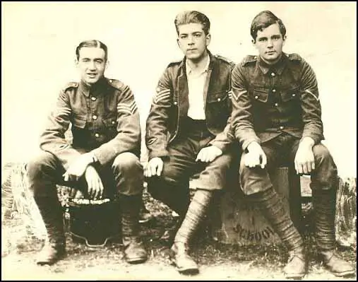 Edward Brittain, Roland Leighton and Victor Richardson (1915)