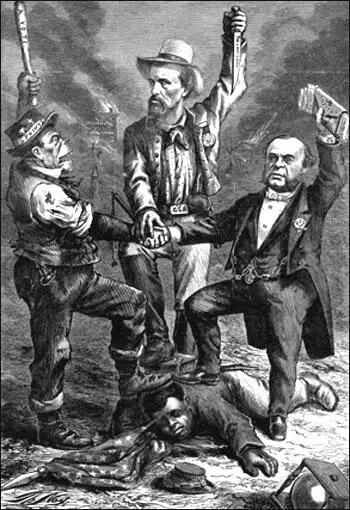 Thomas Nast, This is a White Man's Government! (1868)