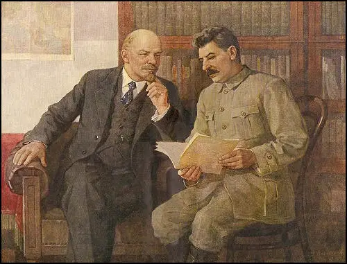 Pyotr Vasiliev, Lenin and Stalin (1949)