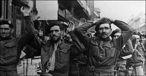 Captured British soldiers at Arnhem