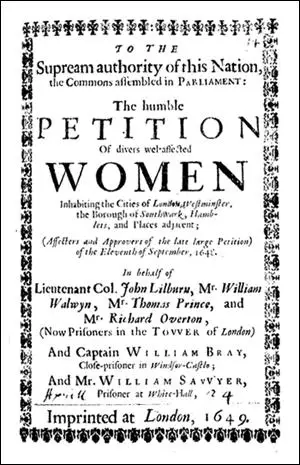 This picture of John Lilburne appeared on thefront-cover of a Leveller pamphlet published in 1646.