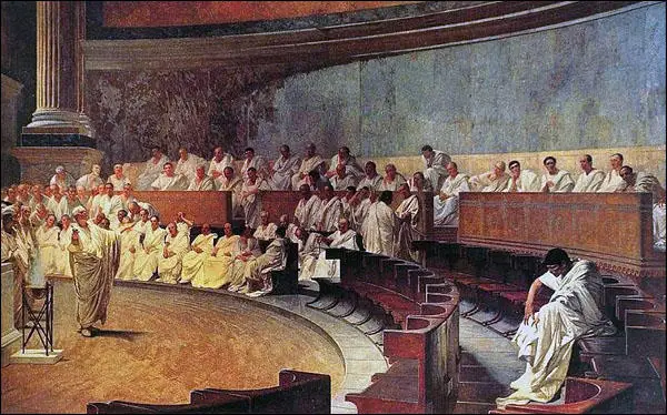 Cesare Maccari, Cicero Denounces Catiline (1889)