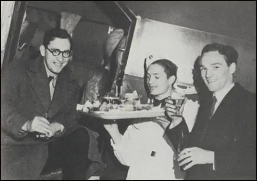 William Connor (Cassandra) and Hugh Cudlipp on a flight to Scandinavia in 1936