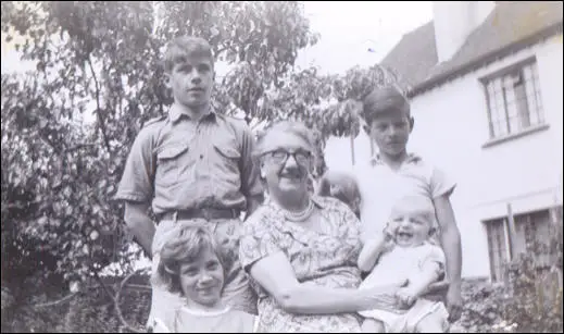Granny, Mum, me and my daughter Sarah - Granny would be around 70. (1969)