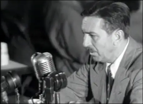 Walt Disney testifying before the House Un-American Activities Committee (24th October, 1947)