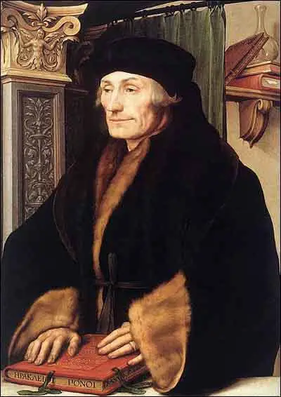 Desiderius Erasmus by Hans Holbein (1523)
