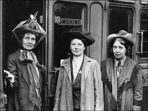 Emmeline Pankhurst, Christabel Pankhurst and Sylvia Pankhurst