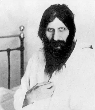 Grigori Rasputin recovering in hospital (July, 1914)