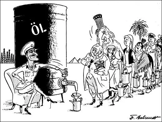 Fritz Behrendt, The Suez Crisis (August, 1956)The Daily Mail (30th July, 1956)