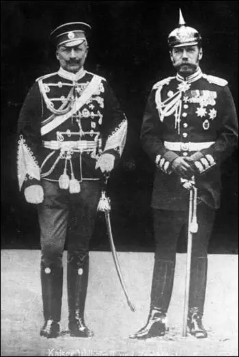 Kaiser Wilhem II and Tsar Nicholas II in 1905.
