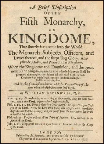 A Brief Description of Fifth Monarchy (1653)