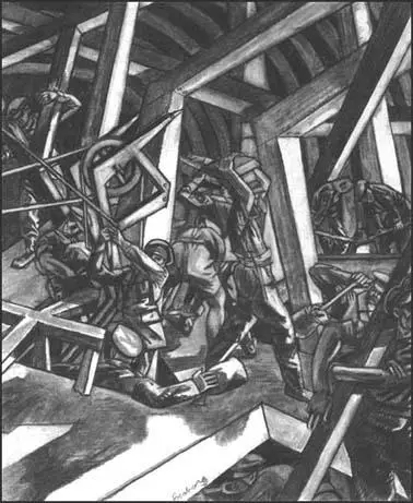 David Bomberg, Sappers at Work (1917)