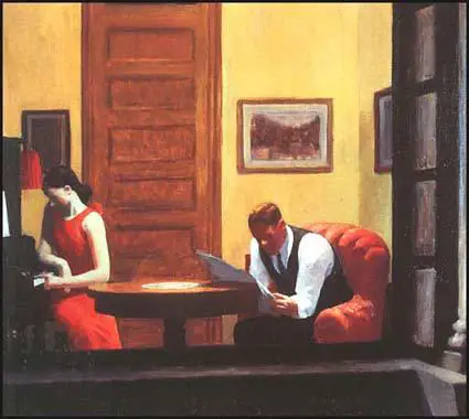 Edward Hopper, Room in New York (1932)