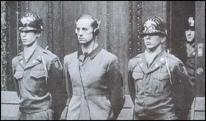 Karl Brandt being sentenced to death (20th August, 1947)