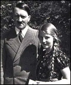 Adolf Hitler and his half-sister, Angela Raubal
