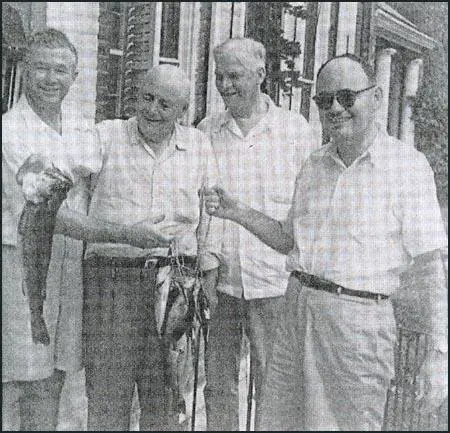Homer Thornberry, Samuel Rayburn, George Brown and Frank Oltorf