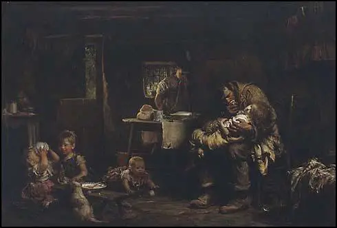 Luke Fildes, The Widower (1870)